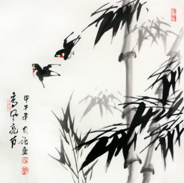 李自强画作《高风亮节》入成功书画网（微）拍 第三十九