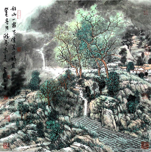卢云亭画作入成功书画网（微）拍第四十一期拍卖