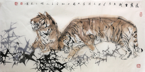 于志学花鸟作品成功书画网（微）拍第四十二期拍卖