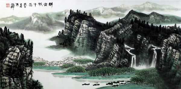 成功书画网（微）拍第四十二期拍卖——程振铎山水画