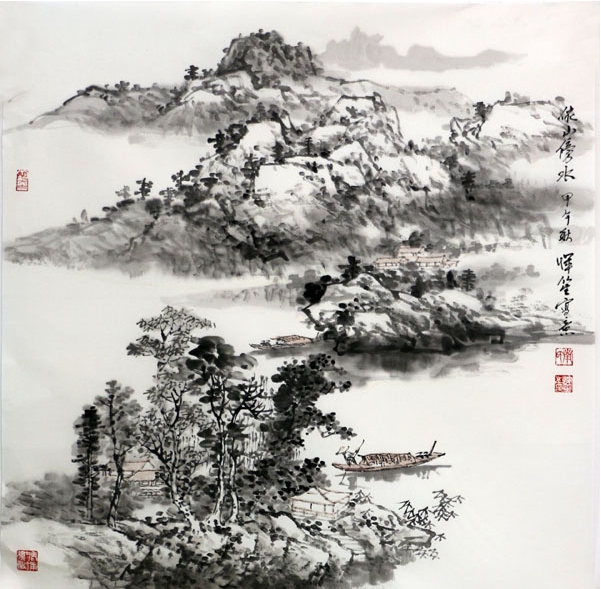 南恽笙山水作品入成功书画网（微）拍第四十二期拍卖