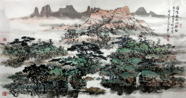河北美协副主席南恽笙画作入“水墨乡情&#8226;线上线下书