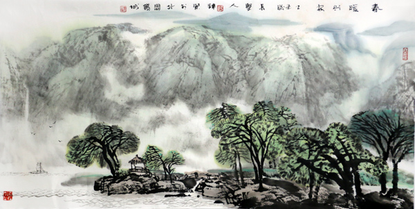张连贵山水画入展“水墨乡情”双线联展