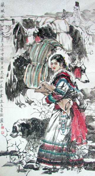 李毅人物画首入成功书画网（微）拍第四十四期拍卖