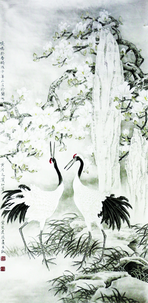 莫建成精品佳作入展成功美术馆典藏当代百位书画名家精品