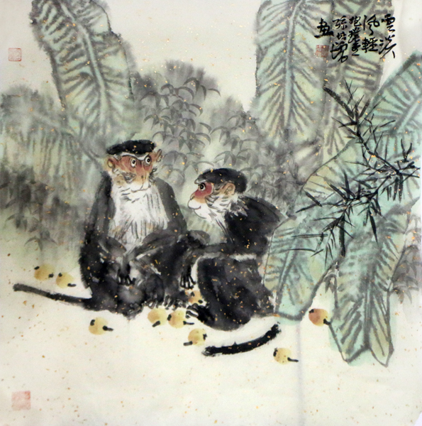 画家孙培增最新作品——墨笔下的“猴”画