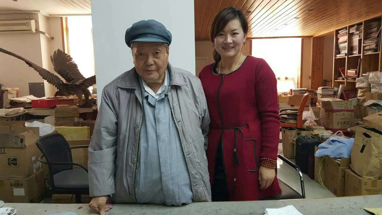 甘肃成功书画艺术研究院代表拜访国画大师刘文西先生
