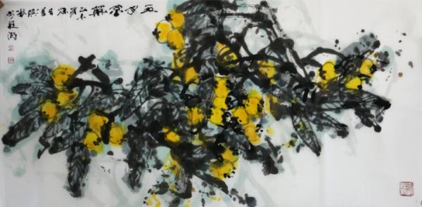 张万琪花鸟画作《五月》入成功书画网（微）拍第四十八期