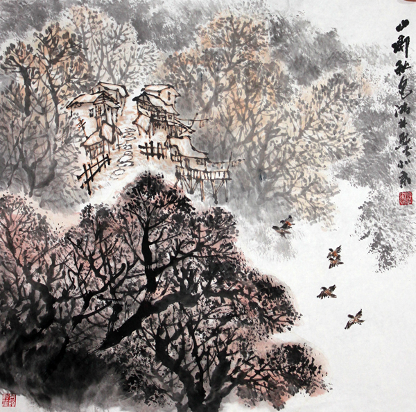 笔墨流真情 山水载厚德——杨鸿林山水画赏析