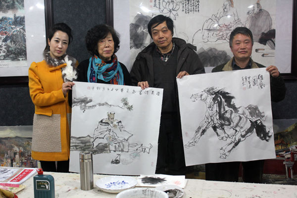 秀美动人 壮丽逶迤——邓军笔会及展出作品赏读