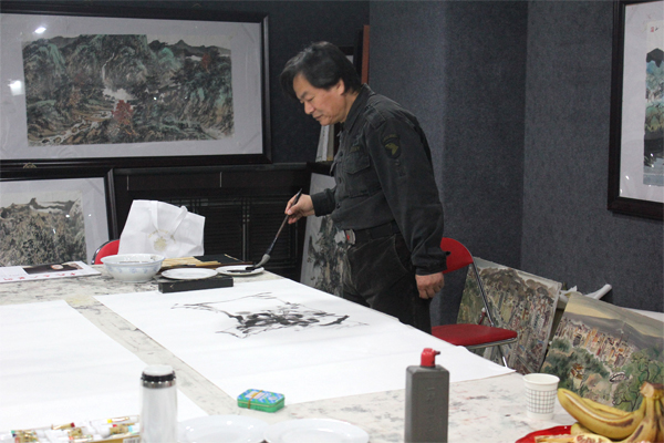 2014晒佛节——画家郝爱平笔会作品欣赏