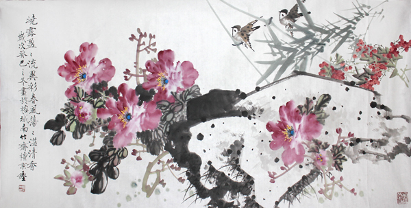 福建美协副主席檀东铿晒佛节采风作品赏析
