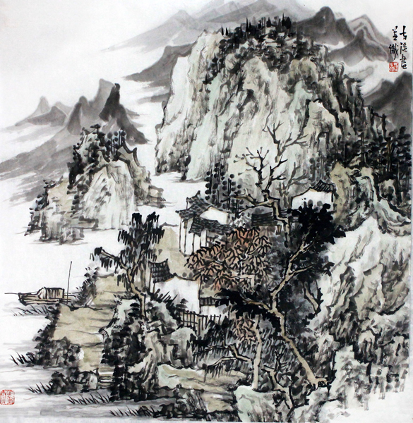 山水有高低 笔墨皆真情——画家方强作品赏析
