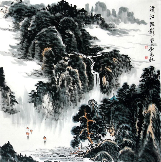 浩气生烟云——山水画家刘万秋作品赏析