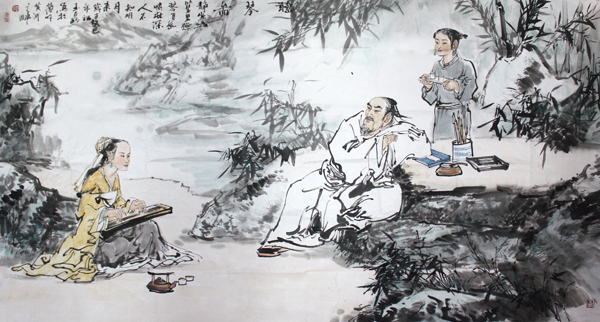 墨韵乡情——李玉泉人物作品赏析
