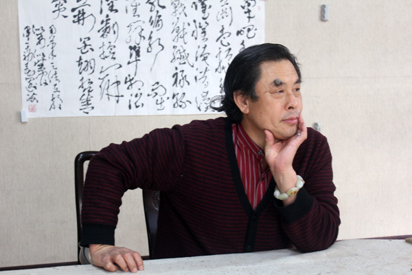 成功美术馆副馆长拜访王阔海主席