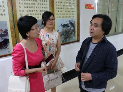 通渭县第四届书画艺术节成功书画家网《当代书画家》记者