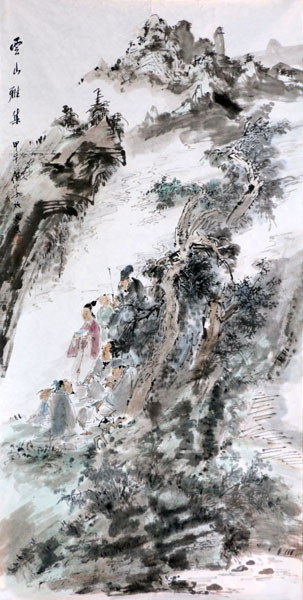 顾平人物画入展成功美术馆“丁酉典藏人物画”作品联展