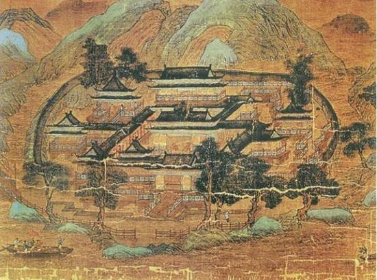 王维《辋川图》（后世摹本）
