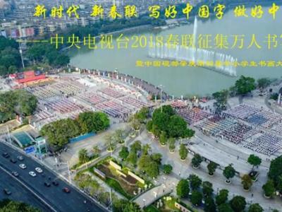 200名龙禧小学学子与100位中国书协理事同台泼墨