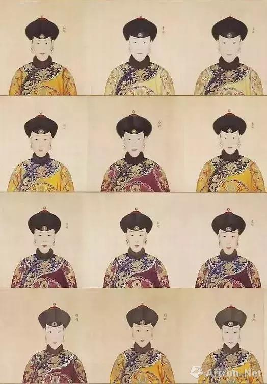 乾隆后妃群像 《心写治平图》
