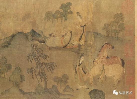 顾恺之（宋摹）《洛神赋图》卷局部
