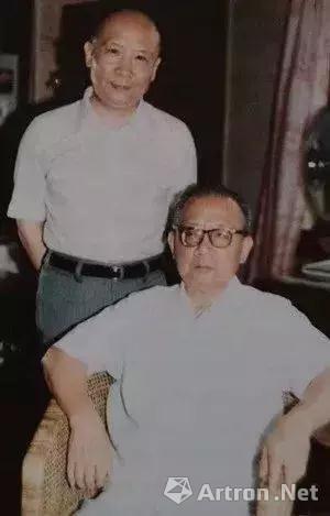 王南屏与王有林（1984年上海）