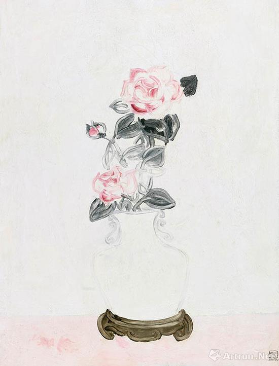常玉《白瓷瓶中的粉红玫瑰》1932万元成交