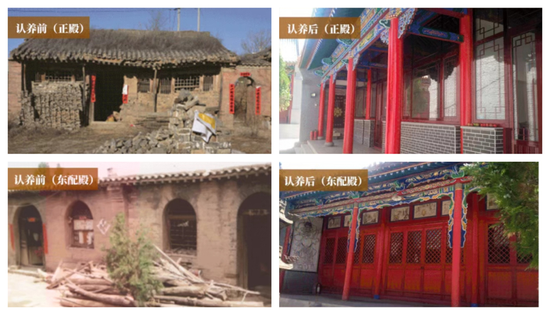 忻州的弘佛寺在认养修缮前后