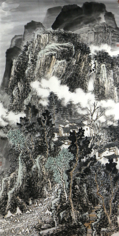 山水相映 气韵流畅 ——方强先生画作入展“笔墨传真情•丹青献爱心”全国名家书画展