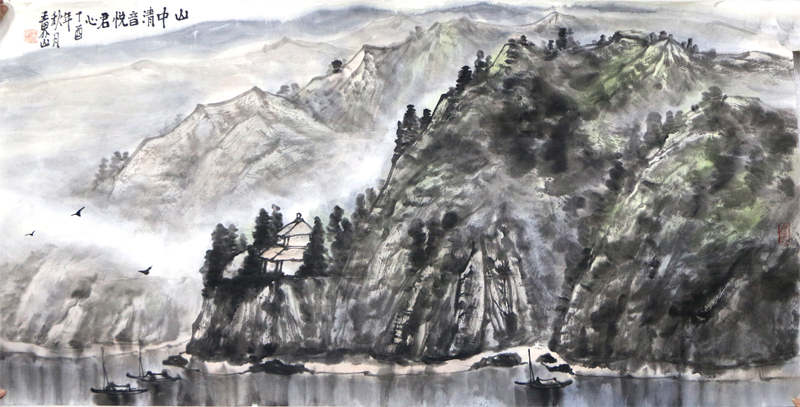 枯而含润 简而有骨——浅谈王界山先生山水画作由“焦墨”到“水墨”的艺术嬗变