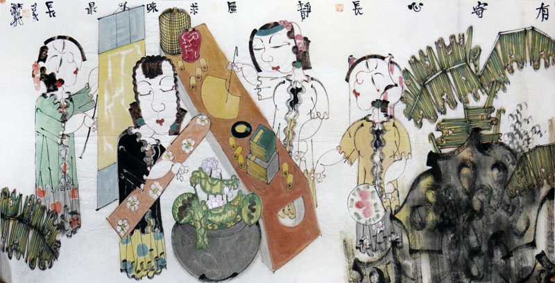 赵锦龙先生画作《有寄心长静》