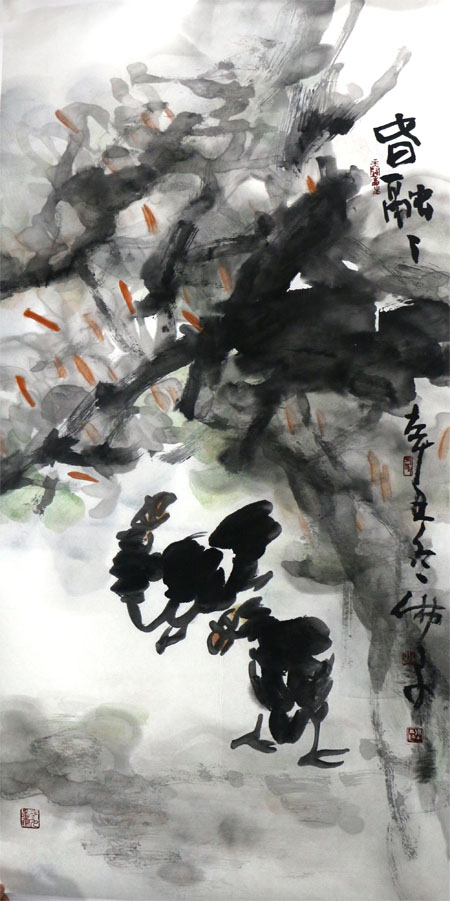 笔墨简练 情韵自出——著名画家吕应鑫先生参展“丹青绘盛世，妙笔迎新年”成功美术馆名家书画邀请展作品赏析