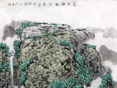 列笔写山象 皴染显情致——赏读当代著名山水画家李明久先生作品（《西部成功书画家》刊载）有感