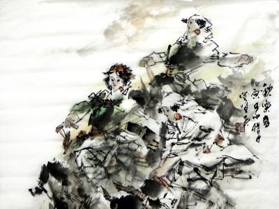 线韵增势 取象生动——山西美协名誉主席崔俊恒先生画作（《西部成功书画家》刊载）浅析
