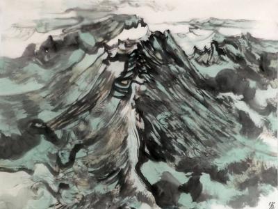 笔驰墨逸 山象鸿濛——贵州美协原主席谌宏微先生作品（《西部成功书画家》刊载）浅析