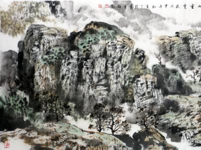 笔象苍莽 山水如梦——青年女画家丁玲玲作品（《西部成功书画家》刊载）浅析