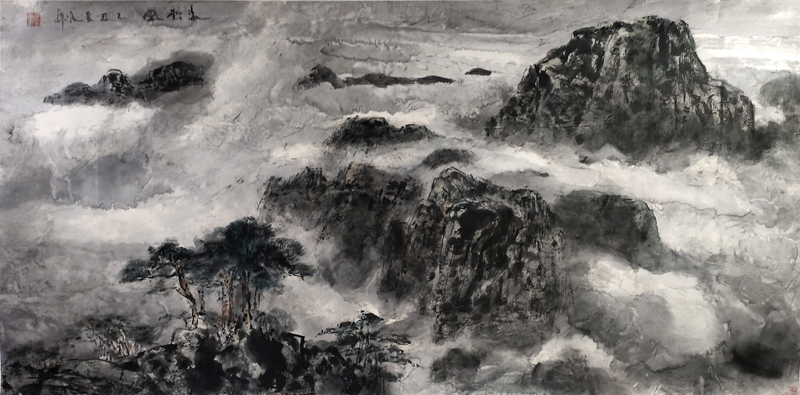 杂然笔墨 浩荡山川——河北省美协主席祁海峰先生作品（《西部成功书画家》刊载）浅析