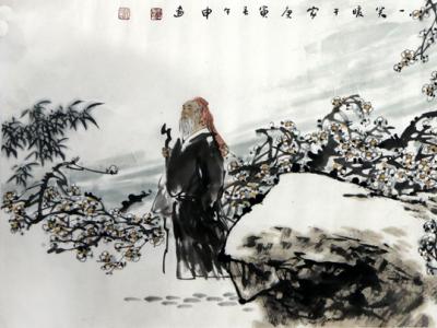墨梅清峻 文气典雅——《西部成功书画家》刊载人物画家李午申先生作品赏析