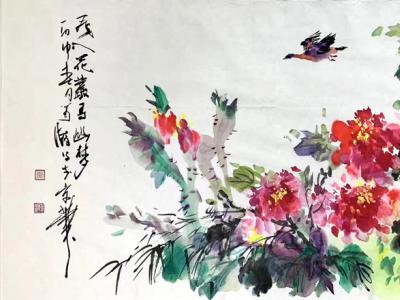 调和墨彩 融通东西——积彩色调水墨画家萧瀚先生作品（《西部成功书画家》刊载）赏析