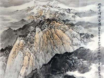 墨染云浩荡 笔皴山峥嵘——《西部成功书画家》刊载西宁美协副主席李忠盛画作浅析