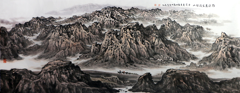 山水勒西部 诗意镌人物——陇上著名画家郭文涛先生作品（《西部成功书画家》刊载）赏析