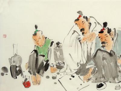 润墨赋象 落笔写心——首都师范大学秦嗣德教授写意水墨人物画（《西部成功书画家》刊载）浅析
