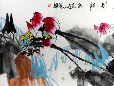 色彩饱满 气韵清透——谢辉花鸟画入选“最美形象是劳动者·成功美术馆全国名家书画展”