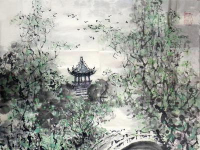 笔寄景致 彩赋情思——陇上著名画家董兆俭先生作品（《西部成功书画家》刊载）赏析