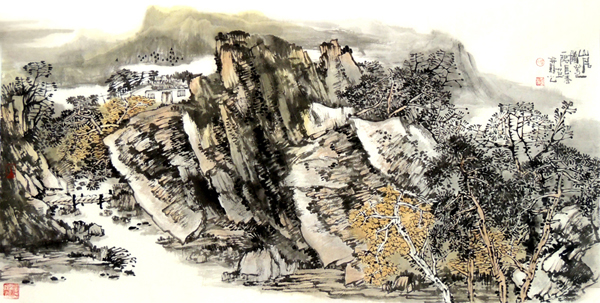 沂蒙秋光醉山河——鉴长春画作入成功书画网(微)拍第九十八期拍卖