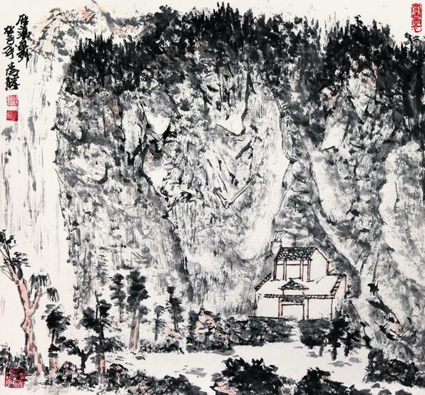 汪为胜山水画上拍成功书画网微拍第九十九期拍卖