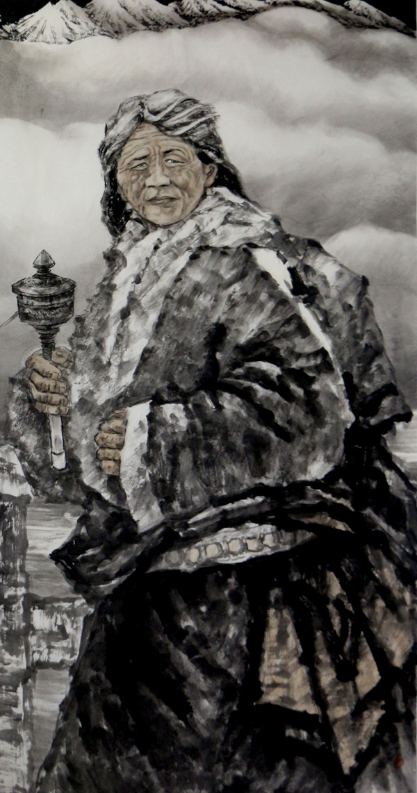 成功美术馆全国书画名家精品力作参加2018宁夏收藏博览会毛志成作品线